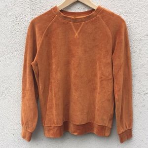 Velour pull over
